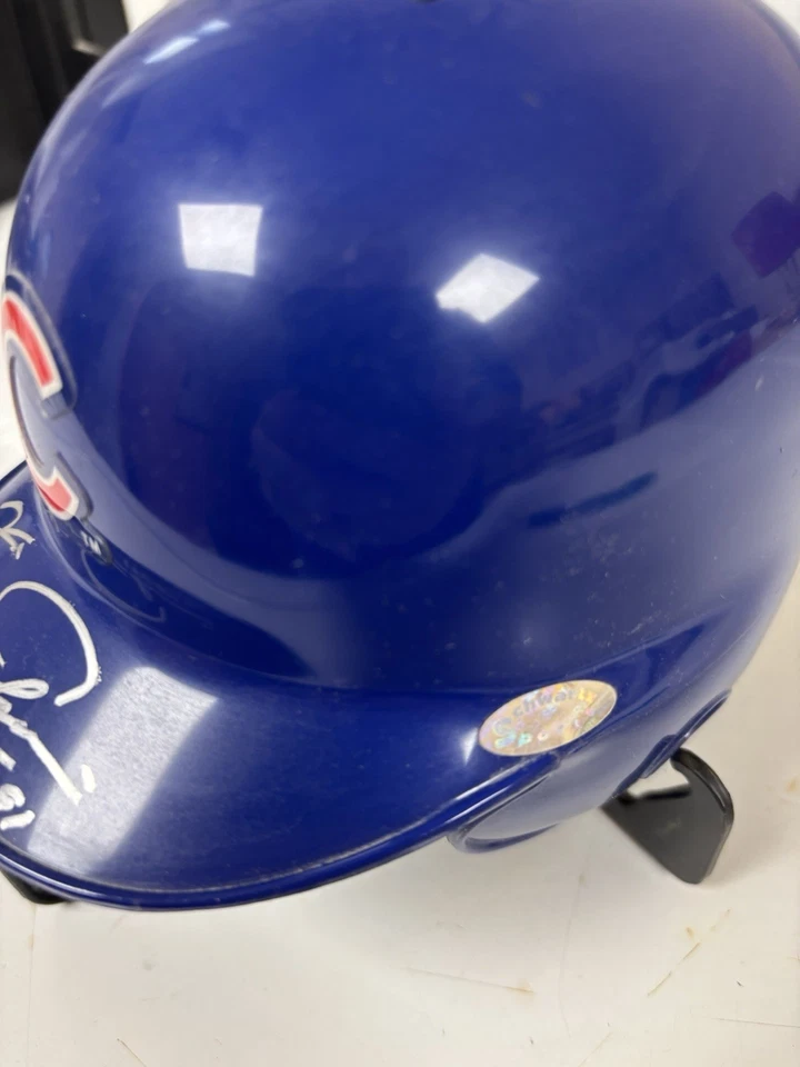 Fergie Jenkins HOF 91 Autographed Signed Cubs Mini Helmet Schwartz Hologram - Image 2 of 2