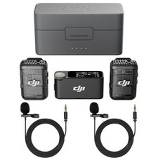 DJI Mic 2 2 TX  1 RX  Charging Case , All-in-one Wireless Microphone, Intelli