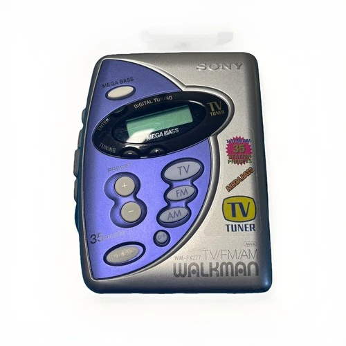 Sony Walkman [WM-FX277] - Serviced, Cleaned & Fully Working Bundle NEW BELT