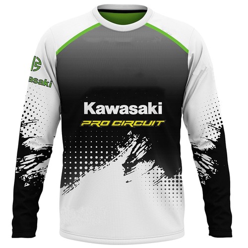 T-shirt manica lunga Kawasaki Motorcycle Racing Team - Foto 26 di 55