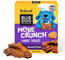 Blue Dog Bakery Natural Dog Treats More Crunch Large Assorted Flavors 18oz