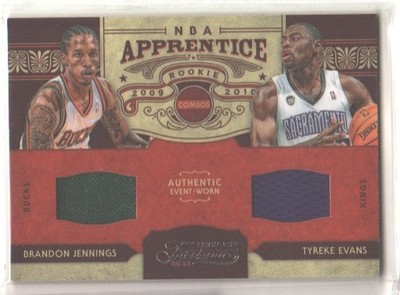 2009 Timeless Treasures Materials 85/100 Brandon Jennings Tyreke Evans Rookie RC