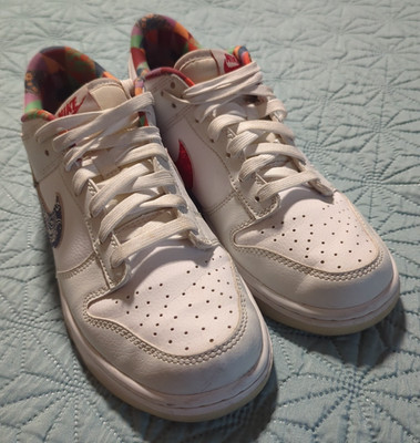 Nike Dunk Low White Multi-Color Paisley Size 6.5Y/8 Women's - FN8913-141 (2023)