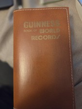 1977 Leather Guinness Book Of World Records - 23rd Edition