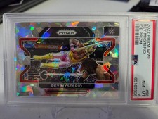 2022 Panini Prizm WWE Rey Mysterio [Ice Prizm] #98 PSA 8