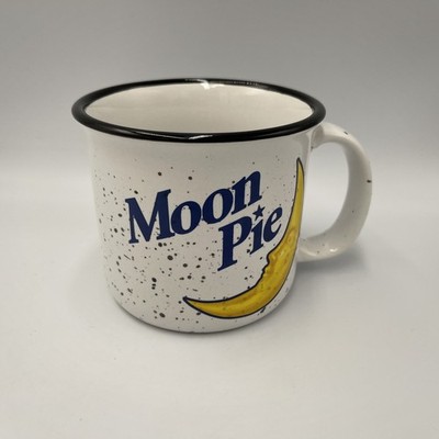Moon Pie Brand Speckled Campfire Ceramic Coffee Cup Mug With Handle 16 oz NEW