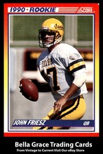 1990 Score John Friesz #309 Idaho Vandals Rookie NFL Football