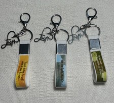 Faith Keychain with Bible Verse Religious Charm  Bag, Purse, Backpack Clip