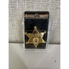 Vintage Las Vegas Nevada Sheriff Badge Gold Tone Star Pin Souvenir 053 (66)