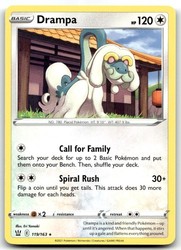 Drampa 119/163 Rare Battle Styles Pokemon TCG