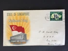 T SINGAPORE 1961 10c NATIONAL DAY FIRST DAY COVER TO K.L.