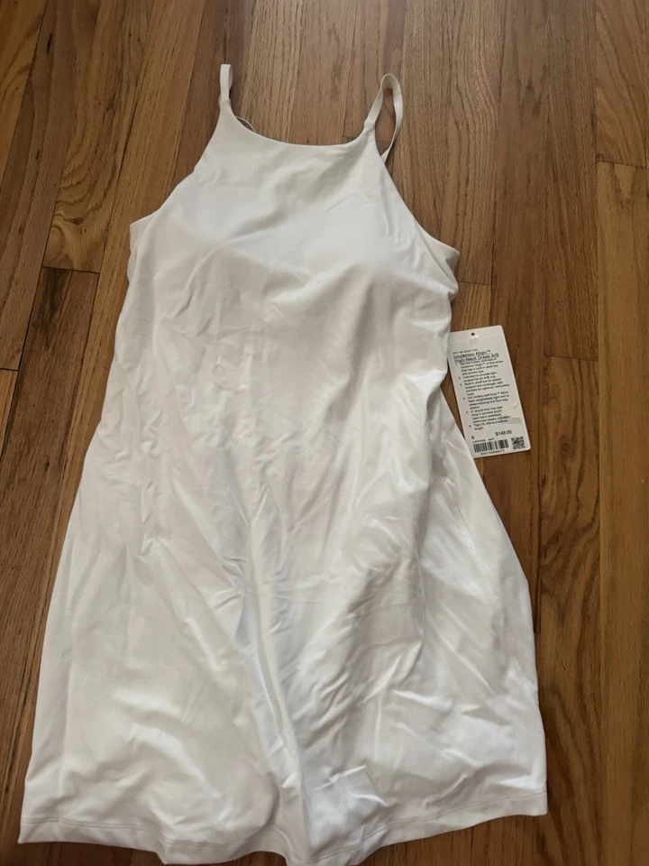 Vestido Lululemon Align Cuello Alto Talla 6 Blanco A/B Foto 4 de 4