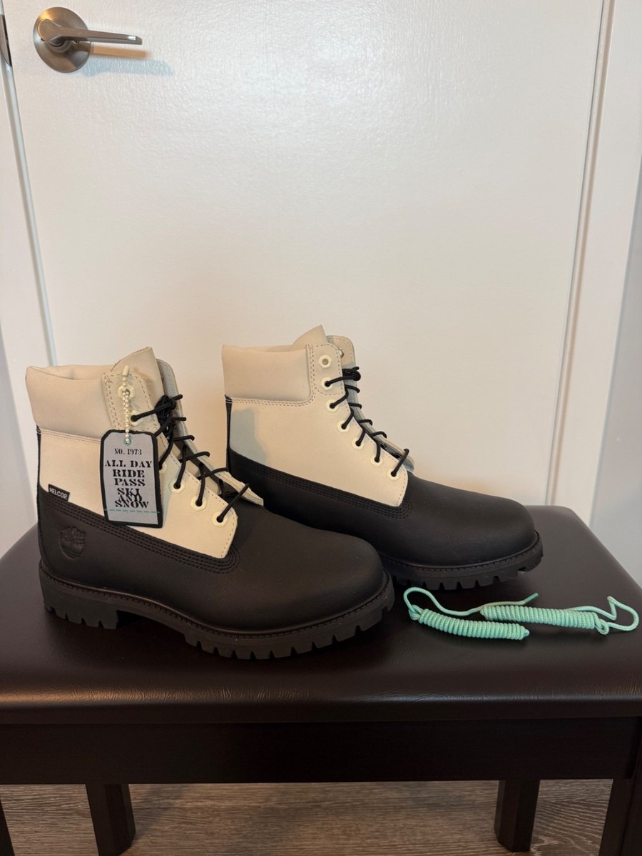 Timberland 6 Inch Premium Waterproof Boots Black White Mens 9.5 USA 28025 Shop Timberland 6-Inch Premium Waterproof Boot TB110073001  main image 2