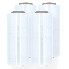 Clear Blown Hand Stretch Wrap Packing Shrink Film 18 Inch x 1500 Ft 90 Gauge