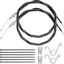 2sets 75in Go Kart Throttle Cable Kit for 150cc, 125cc, 110cc, 90cc Go Kart Mini