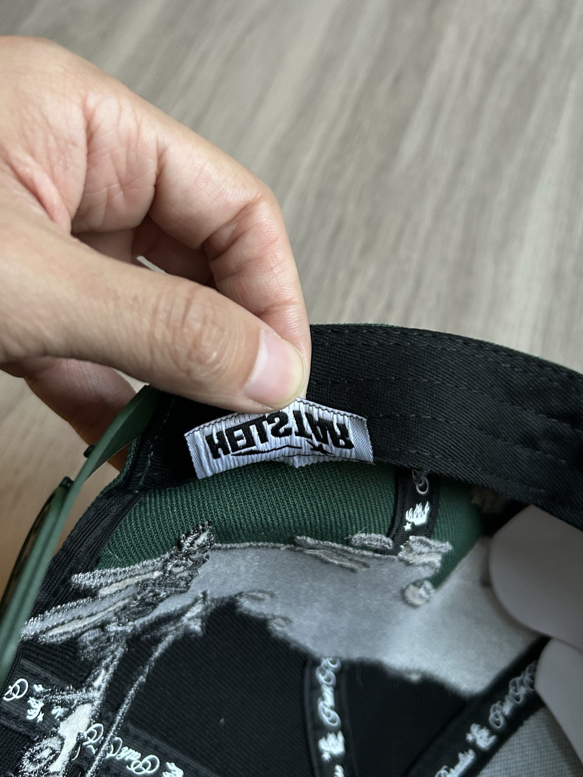 Hellstar Paintbrush Snapback Hat - Black Green - image 14