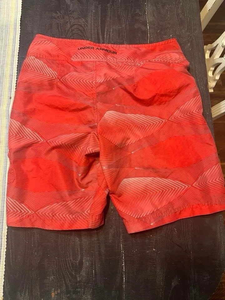 Under Armour Youth Swim shorts YXL Red Board Shorts - Image 2 of 2