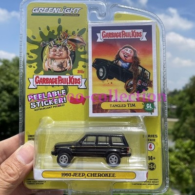 Vintage 1993 Cherokee 1:64 Black Diecast Metal Alloy | SUV Off-Roader Model