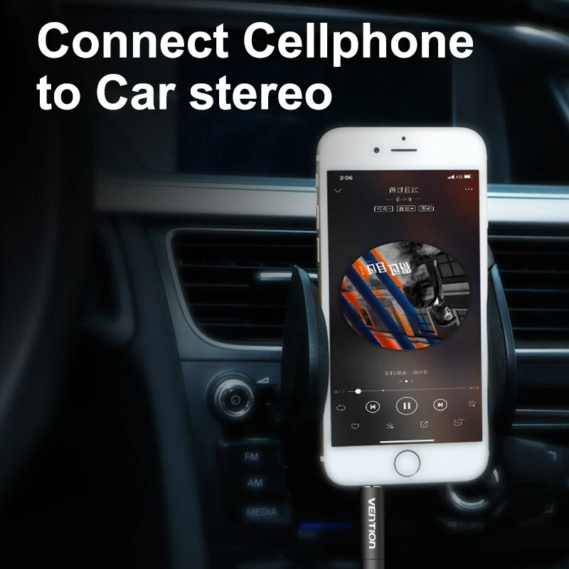 Aux Lead SHIELDED Headphone Cable Stereo 3.5mm Jack to Jack Audio Male to Male - Image 2 of 4