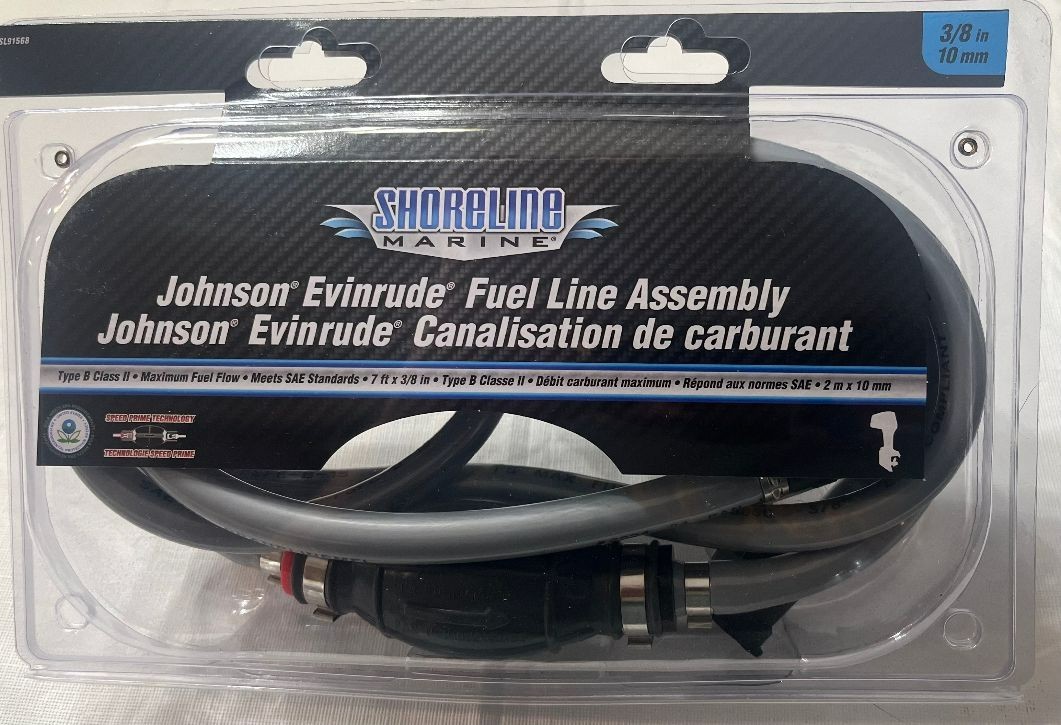 Marine Boat Fuel Gas Line Assembly SL91568 OMC Johnson Evinrude ~ New in Pack