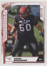 2020 Upper Deck CFL Red 98/165 Shane Bergman #193 ex5