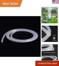 3.28ft Clear Silicone Tubing - Safe for Brewing, Winemaking & Industrial Use