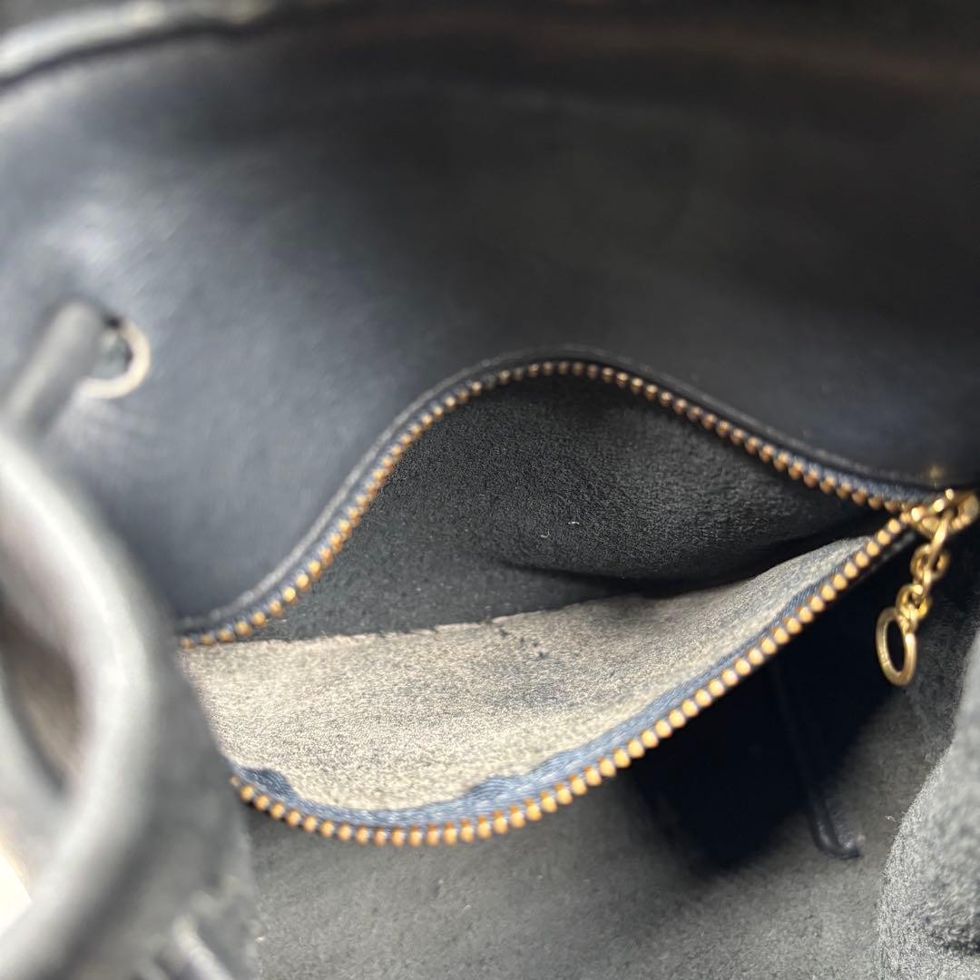 Old Coach Mini Backpack  Drawstring  Turn Lock Bl… - image 9