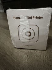 Portable C15 Thermal Mobile Printer, Bluetooth BT, Black  White, 203x203 DPI