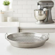 Multi-Purpose 10.2 Inch Oil Filter Tray - Durable Stainless Steel Mesh Strainer