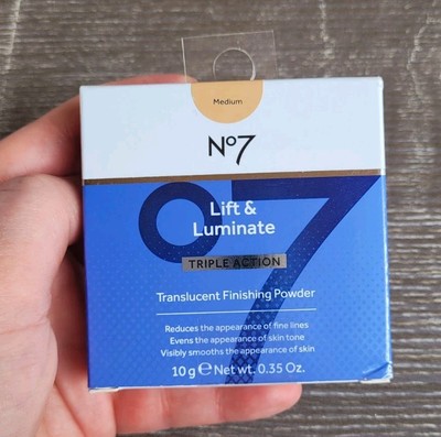 No7 Lift & Luminate Translucent Finishing Powder Medium 10g l 0.35 Oz.