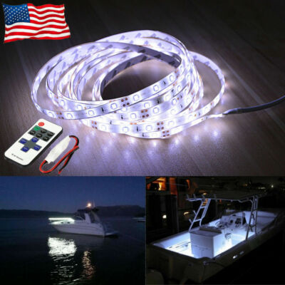 #ad Boat Light Deck White Waterproof 12V Bow Trailer Pontoon Lights Kit Marine $8.99