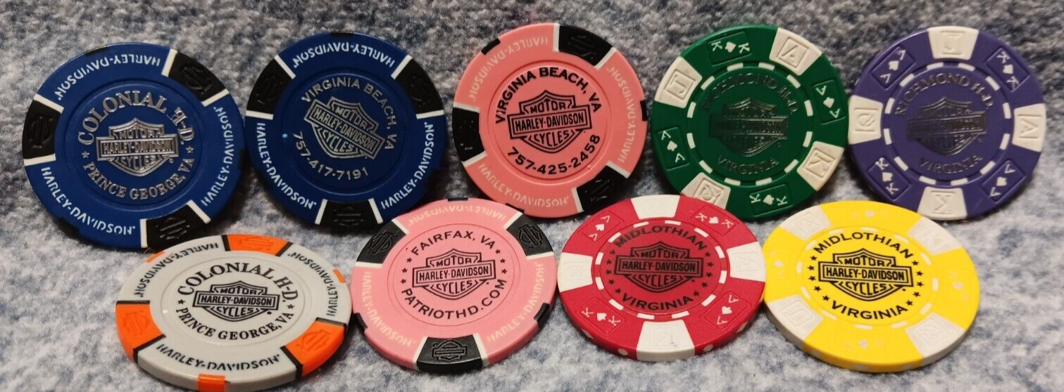 Harley Davidson Dealer Poker Chips eBay