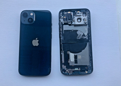 ORIGINAL IPHONE 13 REAR BACK CHASSIS HOUSING WITH PARTS B GRADE BLUE ...