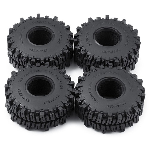 4PCS 1.1'' Rubber Tyre Tire 64mm for 1/18 Traxxas TRX4-M RC Crawler Car Parts - Picture 30 of 34
