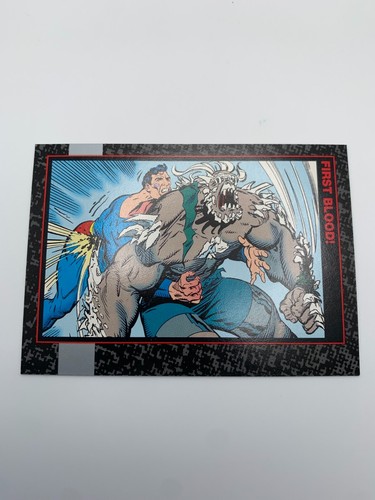 1992 Skybox DC Comics DEATH OF SUPERMAN DOOMSDAY First Blood! #60