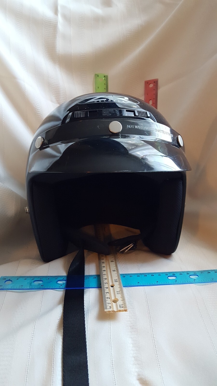 Z1R Open Face Motorcycle Helmet Zrp3 Size Small Black for sale online