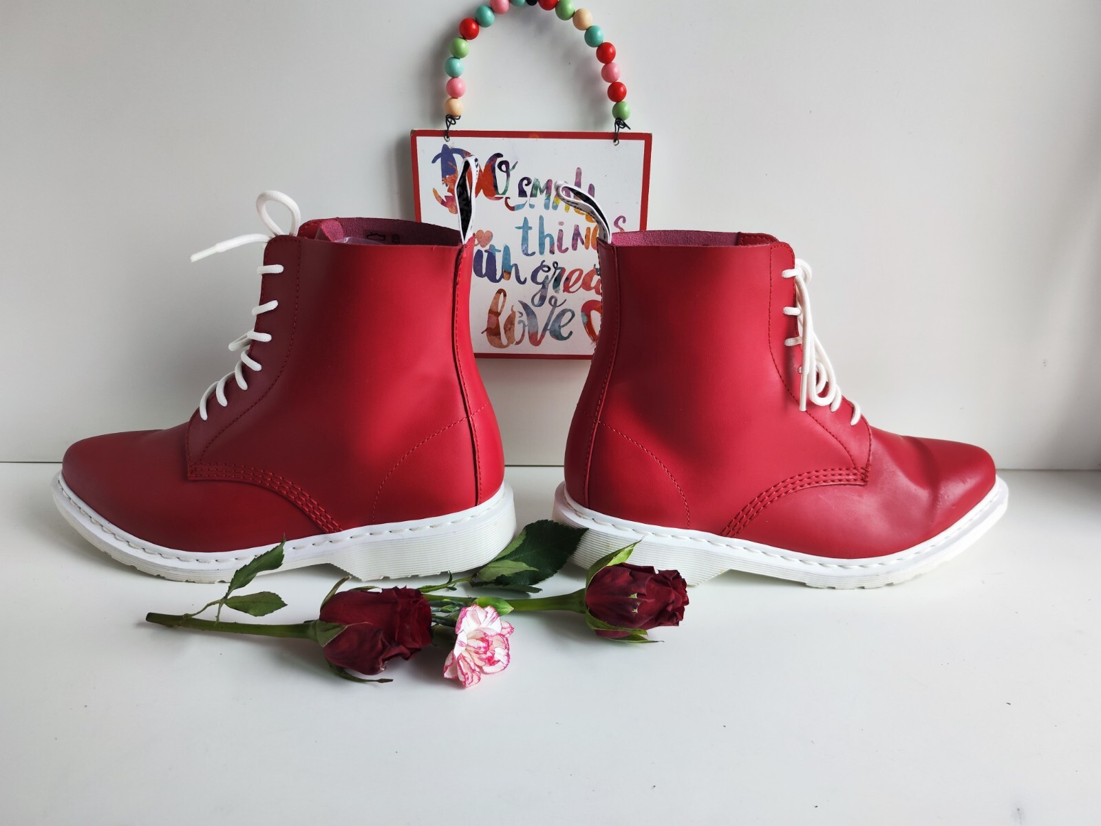 Dr Martens pascal Edith red pointed toe 1460 boot… - image 3