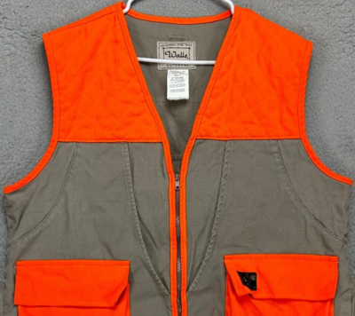 Walls Vest Mens Large Grey Orange Colorblock High Visibility Work