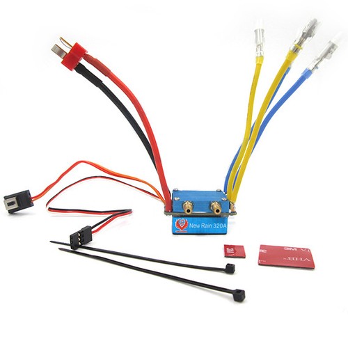 Water Cooling Brushed Speed Controller ESC 320/60A BEC fr 550 Motor RC Boat Car - Picture 2 of 10