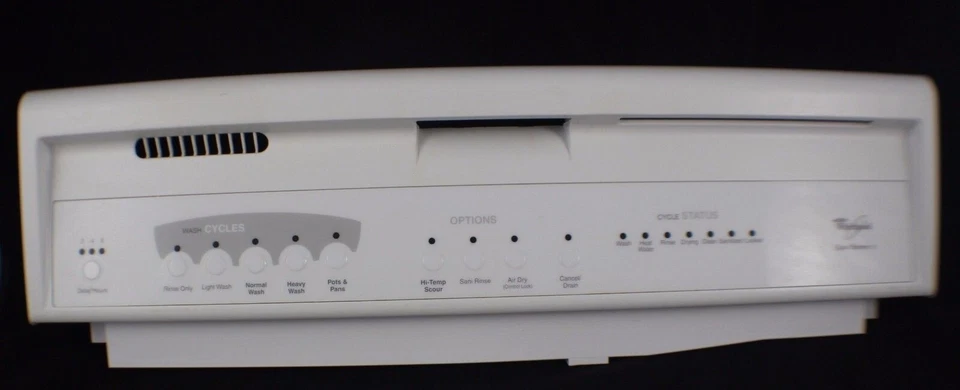 Panel de control de consola de puerta Whirlpool parte blanca # 8274730 - 8274729 - 8051190 Foto 2 de 4