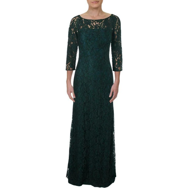 ralph lauren green velvet gown