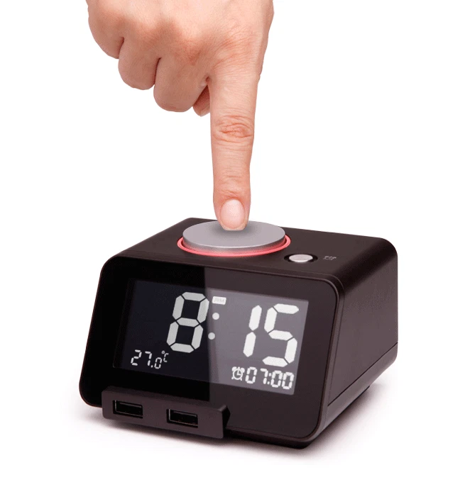 RELOJ DESPERTADOR HOMTIME C1 PRO -ALTAVOZ BLUETOOTH -CARGA USB - TEMPERATURA AMBIENTE Foto 3 de 4