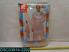 Baby Romper Costume Pink w Fleece Bodysuit Bonnet &Bib ONE SIZE OS 5020570286012