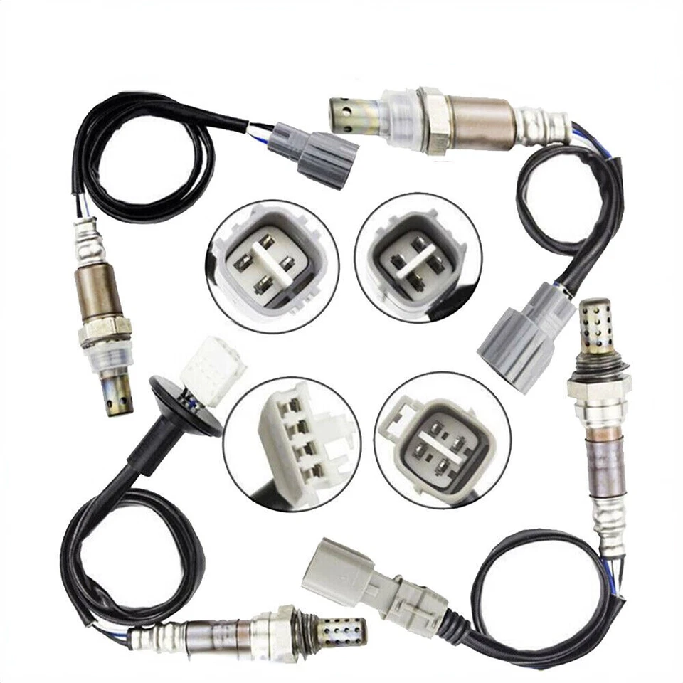 Para Toyota Sienna V6 2007 2008 2009 2010 3,5 L 4 piezas Sensor de oxígeno superior + inferior O2 Foto 2 de 4