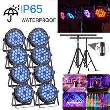18X18W Waterproof IP65 LED Par Light DMX RGBW DJ Disco Stage Lighting Effect