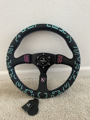 350mm Dish Steering Wheel - Fit 6 hole Hub Like Vertex Nardi NRG Grip