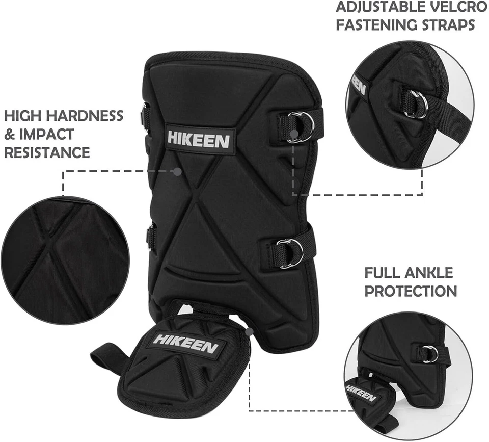 Baseball Leg Guard Batter's Shin and Foot Shield with Adjustable Straps - Image 3 of 4