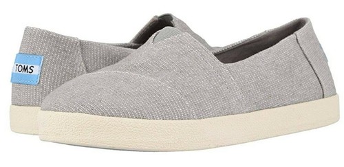 Toms para mujer Avalon gris llovizna lona pesada talla 9,5 - Imagen 1 de 8