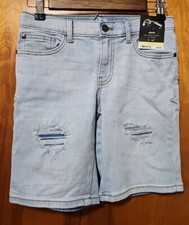 Art Class Boys Bermuda light wash denim shorts Size 8 M