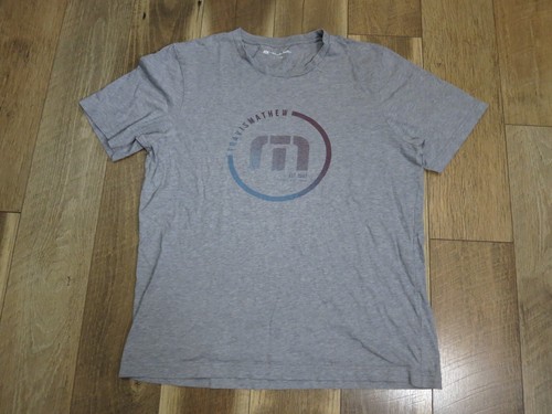 Travis Mathew Men's Gray Short Sleeve Cotton T-Shirt Sz L